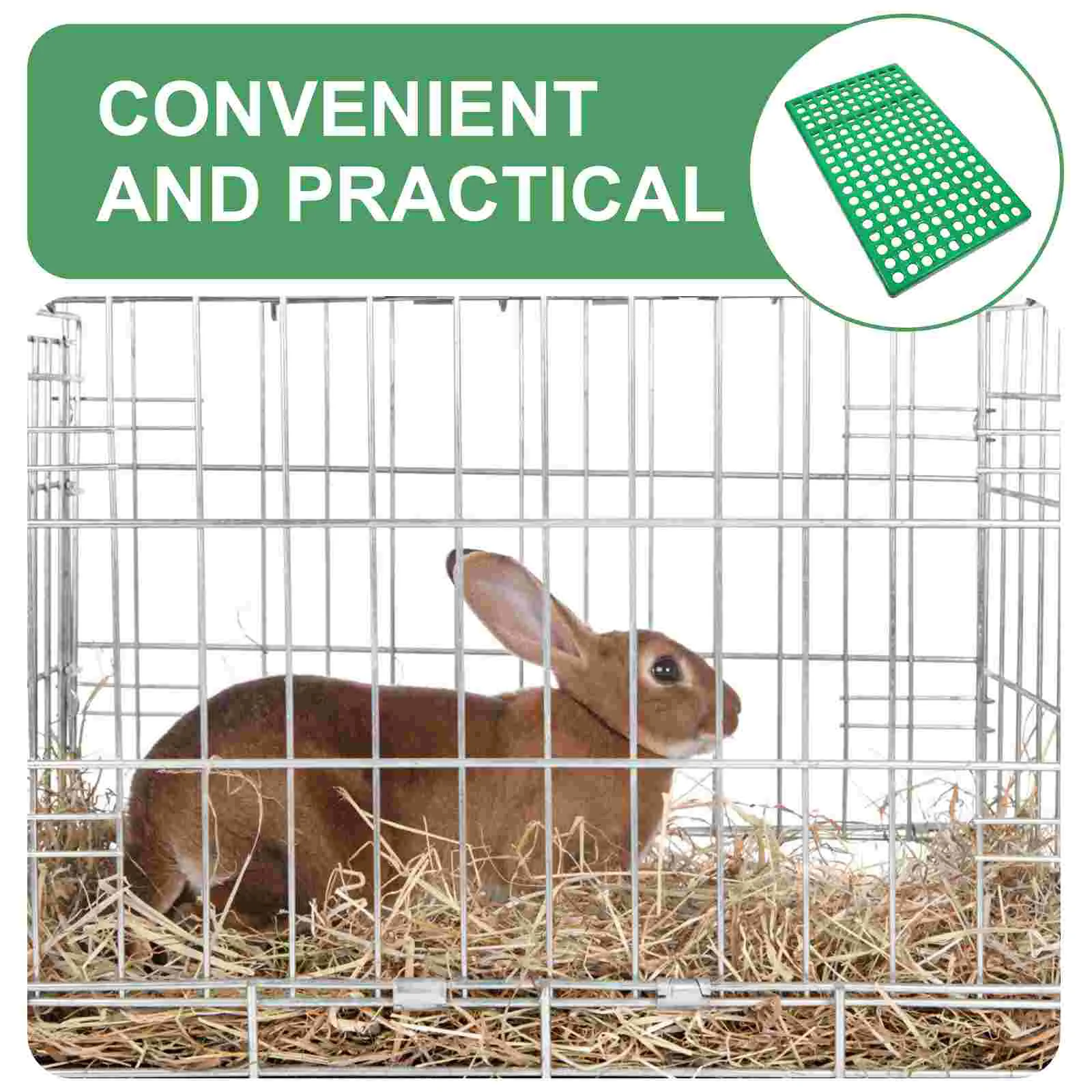 Rabbit Cage Leaky Board Cost-effective Pet Pad Easy to Install Mat Drain Plastic Supply Feeding Cleaning