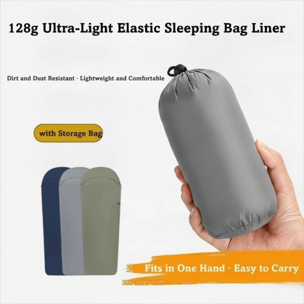 Portable Sleeping Bag Inner Liner Single Size Nylon Material Travel Sleeping Bag Warm Design Ultralight Hiking Sleeping Bag