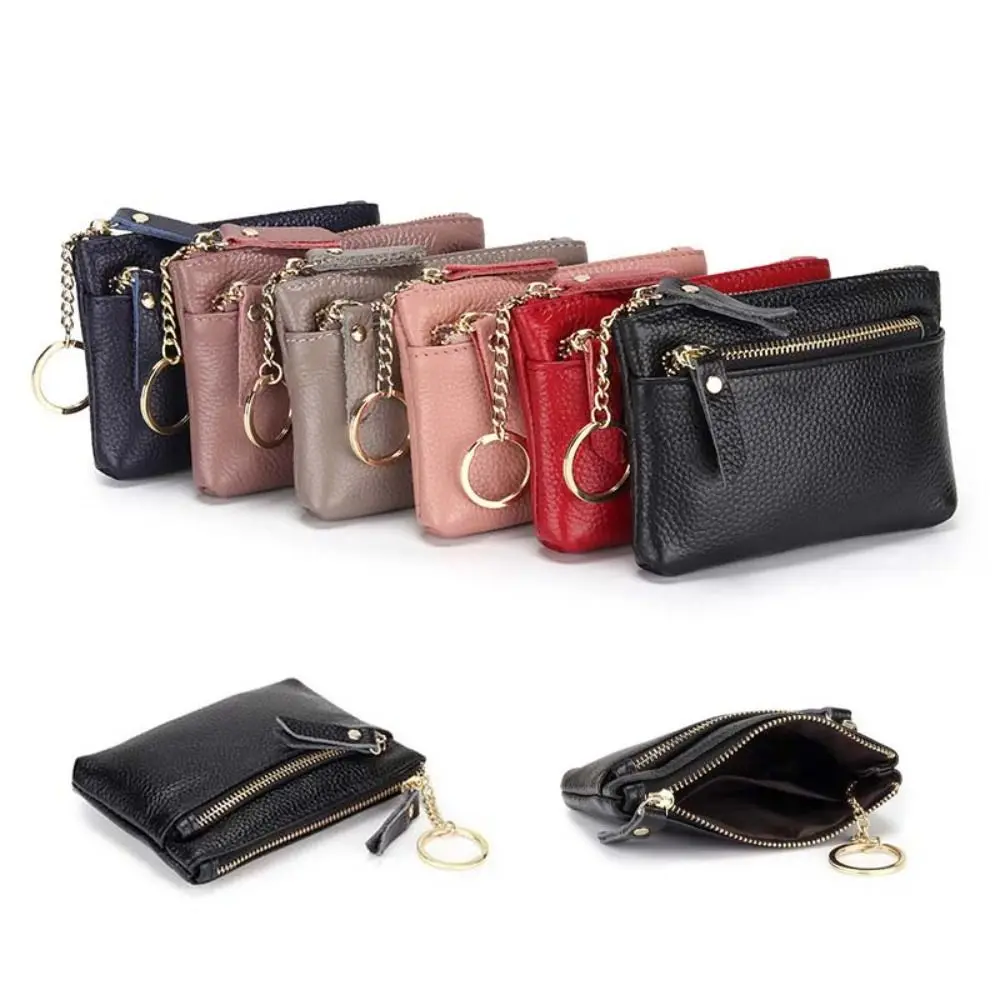 فتحات بطاقة متعددة المرأة محفظة صغيرة سستة متعددة الوظائف بولي Coin محفظة نسائية للعملات المعدنية اليد مخلب المحمولة الصغيرة جلد البقر محافظ النساء #3