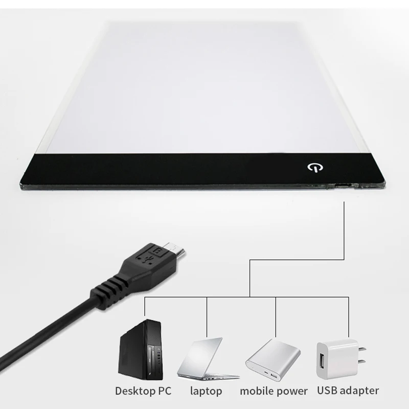 LED Photocopying Table Drawing Board Children's Light-transmitting Copying Table Brightness Adjustable Copy Board Painting Toys