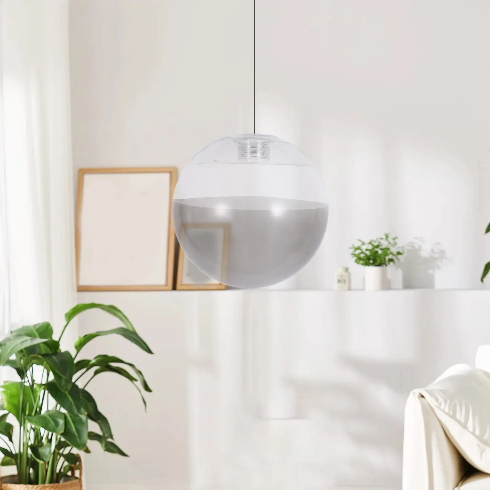 Round Glass Globe Lamp Shade for Pendant and Chandelier – Soft Sphere Design, Easy Installation