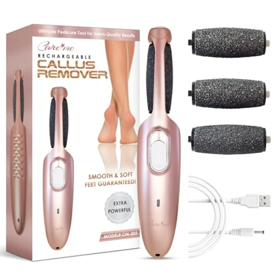 

Powerful Electric Callus Remover Wand Rechargeable Foot File Grinder Scrubber for Daily Foot Care Effectively Removes Dead Hard