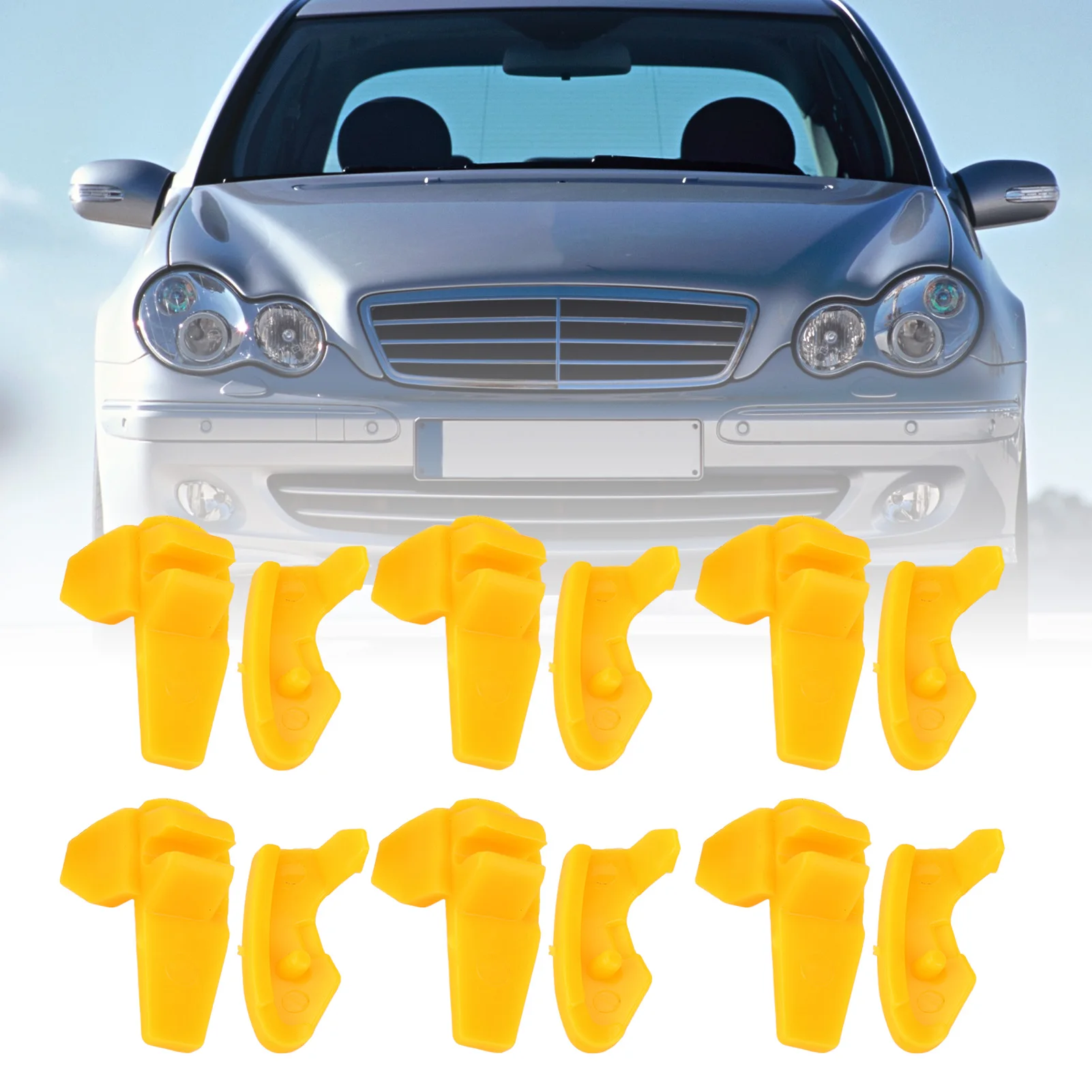 6 أزواج من رؤوس البط لتغيير الإطارات، واقي حافة العجلة المطاطي عالي الكثافة لآلة إزالة التركيب على الإطارات المضادة للخدش #2