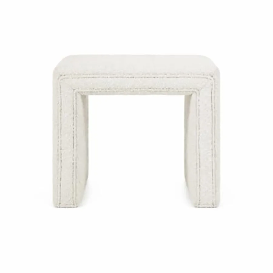 

Modern Channel Tufted Ottoman Home Décor Ottoman for Living Room and Bedroom