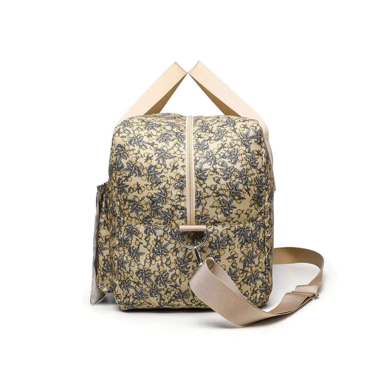 Bolsa de fraldas estilo coreano para cuidados com o bebê recém-nascido, bolsa de ombro bordada, carrinho acolchoado, organizador de armazenamento de fraldas, bolsas grandes