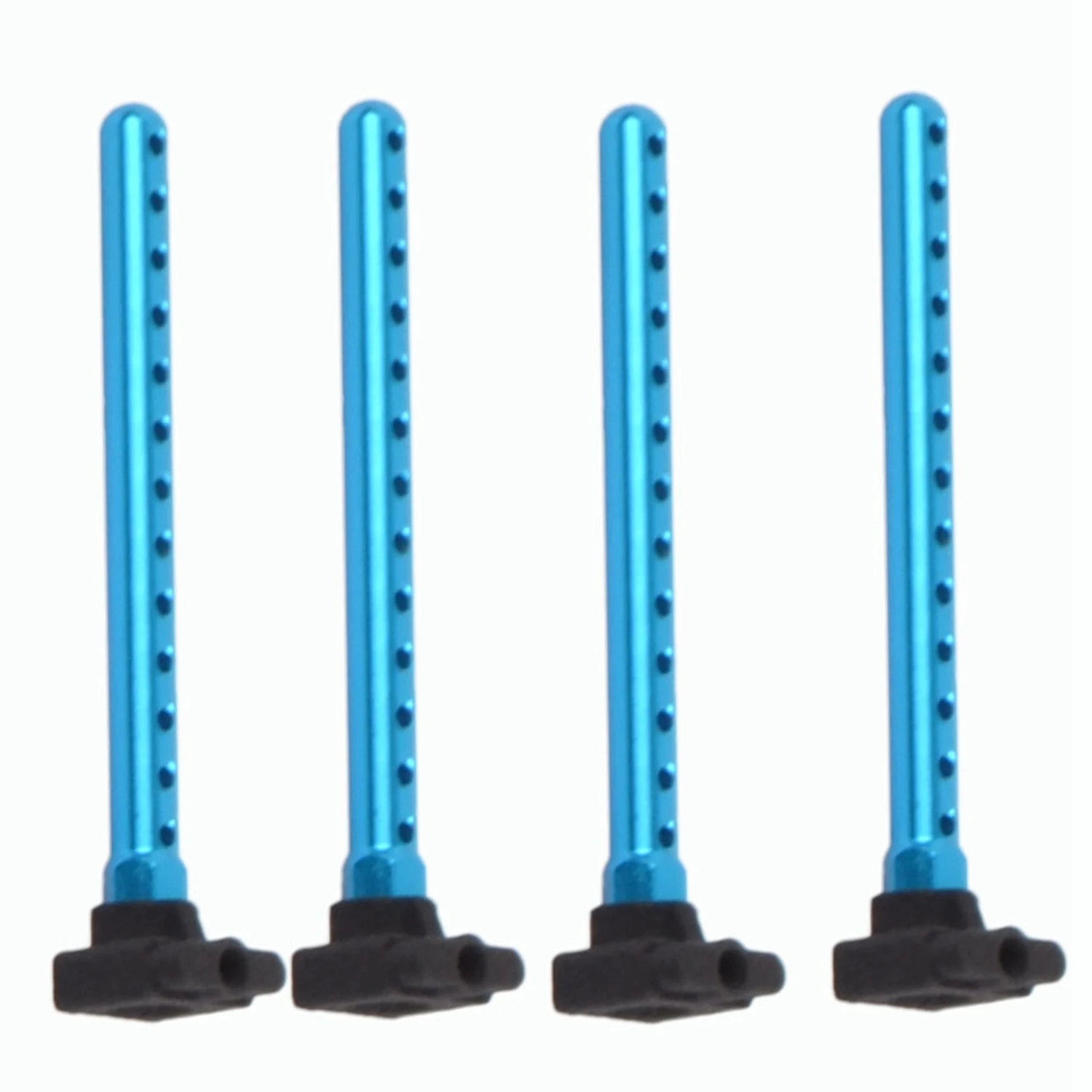 

LALA 4Pcs Aluminum Alloy Body Posts Mount Extension Set For Tamiya TT01 TT-01 1/10 RC Car Upgrade Parts Accessories