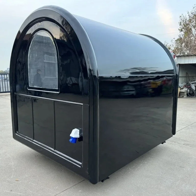 Customized Drivable 4 Wheel Food Vending Truck Mobile Coffee Bar Car Dessert Serving Fully Equipped Electric Food Truck
