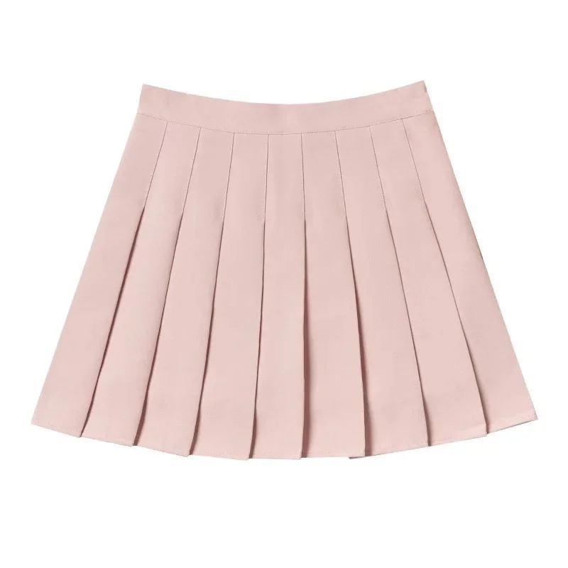 Falda coreana para primavera y verano, pantalones cortos para mujer, minifalda Sexy de cintura alta, pantalón corto plisado para escuela, falda rosa japonesa Kawaii para mujer Y2k
