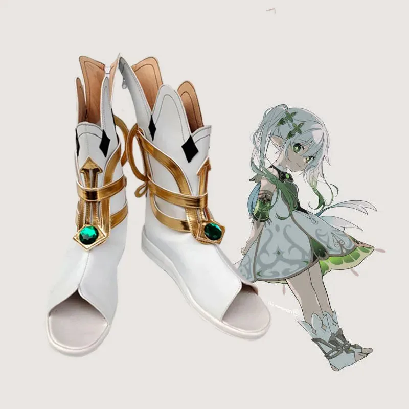 

Game Genshin Impact Cosplay Shoes Lesser Lord Kusanali Sumeru Nahida Role Play Boots Halloween Party Clothes Props ty'4