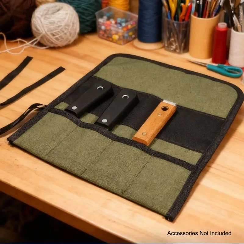 Heavy Duty Multi Purpose Roll Up Tool Bag Oxford Cloth Storage Case For Wrenches Screwdrivers Drills Hanging Garden Tool Parts