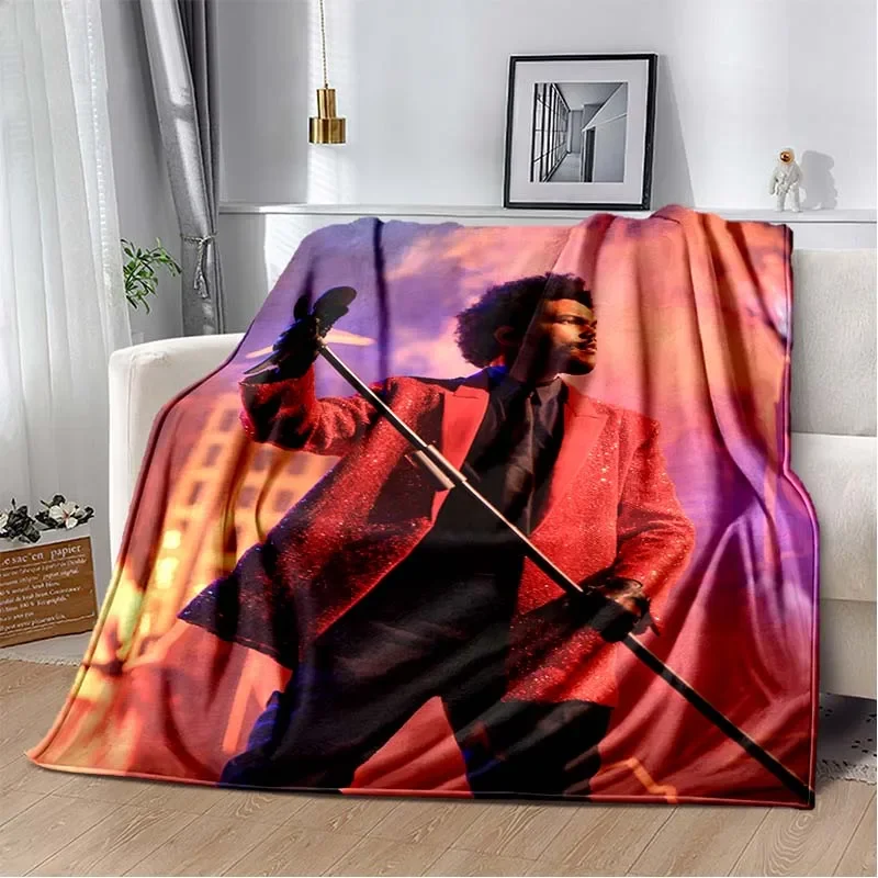 The Weeknd Plush Flannel Blanket Manta for The Singer The Weeknd Soft Throw Blanket for Sofa Cover Bedspread Office