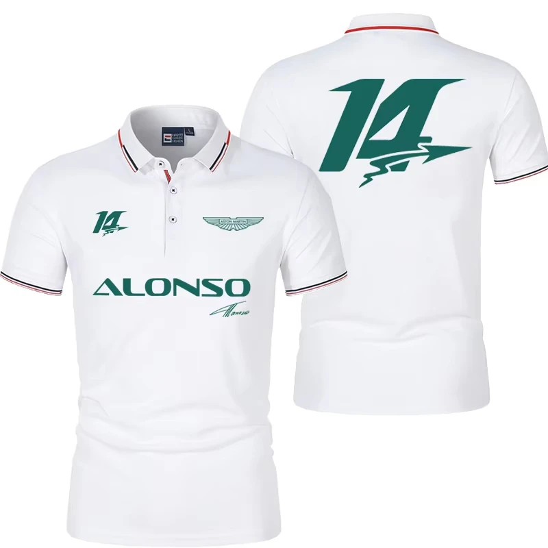 Aston Martin Racing Team's men's and women's identical Polo shirt for summer short-sleeved sporty casual wear. 2026 new style fa