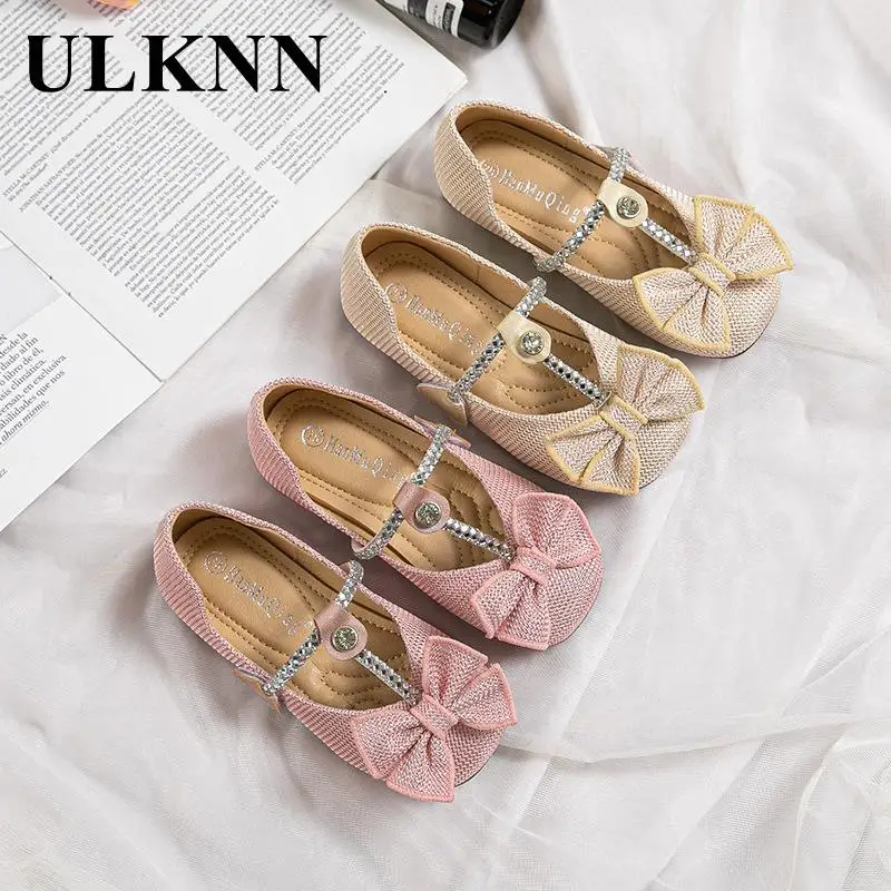 

Girl's Shoes Baby Princess Beige Shoes 2023 The New Tide Fashion Seasons Children Slipper Comfortable Breathe Freely Shoes Pink