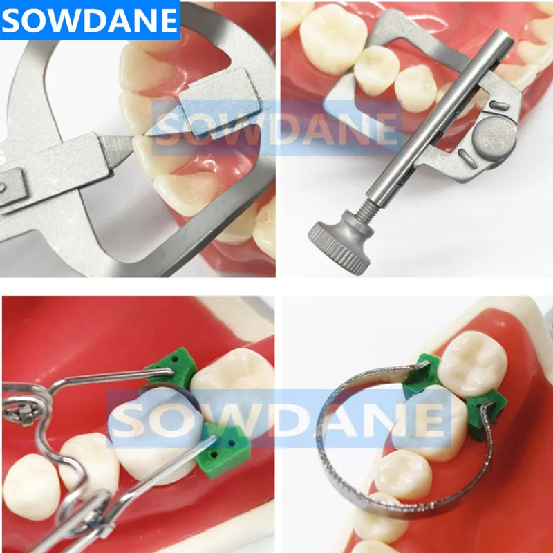 Dental Matrix Ring Spring Clip for Installation of Saddle Matrice Metal Ring Holder for Place Matrices Dental Teeth Separator