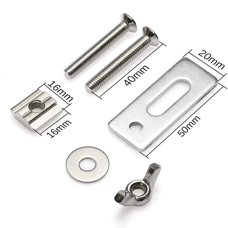 8PCS T-Track Mini Hold Down Clamp Kit, Compatible With 3018-PRO/3018-MX3/3018-Prover CNC Router Machine-FS-PHFU