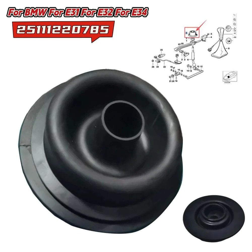 Gearshift Base Rubber Sleeve 25111220785 For BMW 5 Series 7 Series 8 Series For E31 E32 E34 Car Interior Shift Knob Boot