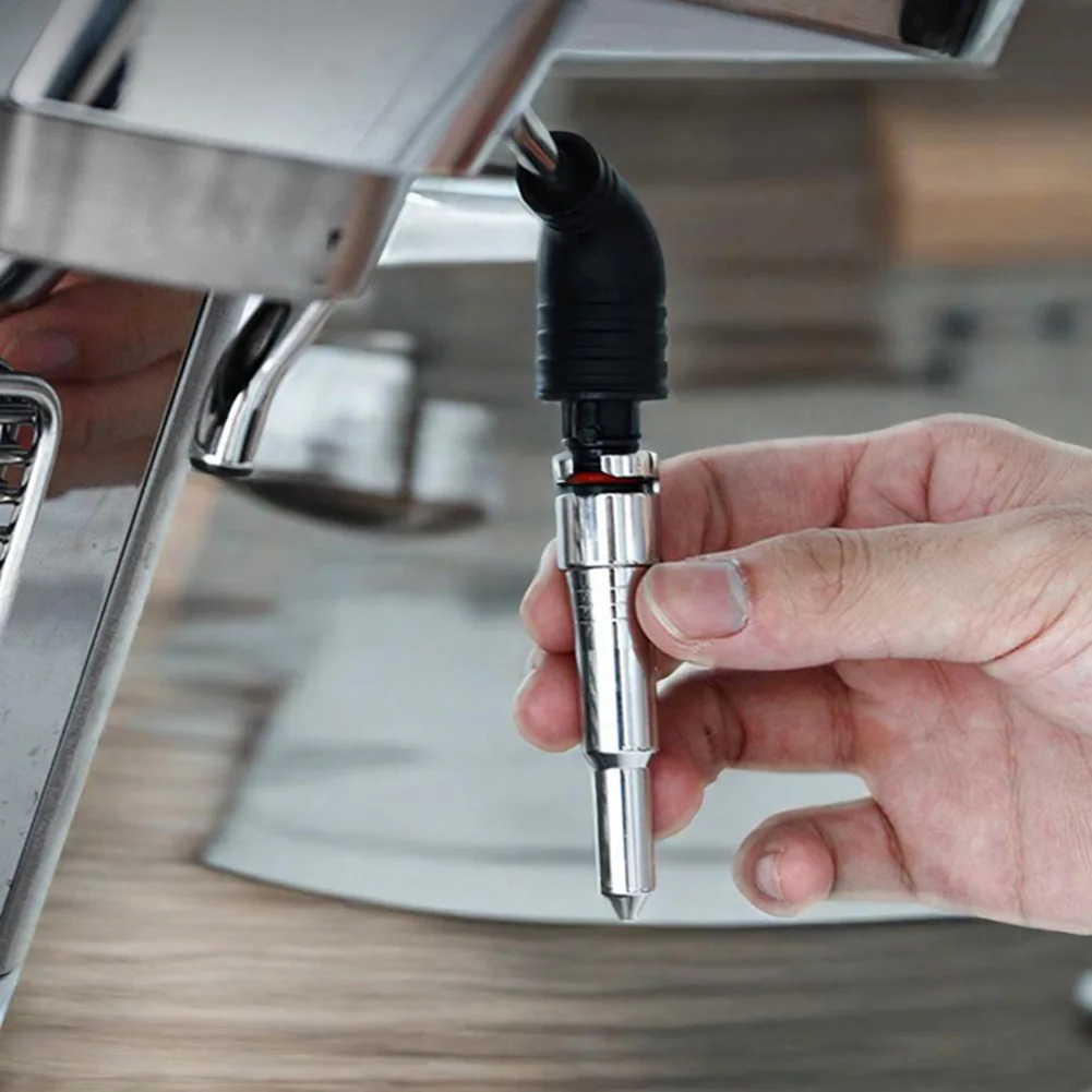 Milk Frother Foam Inner Tube Rust-Proof Silicone Coffee Steam Nozzle Stainless Steel Coffee Machine Nozzle for Delonghi Dedica