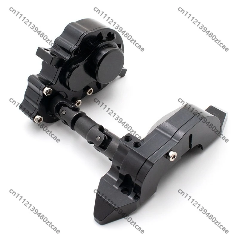 Front Gearbox Assembly With Servo Bracket DIY Mod Upgrade Parts 1/10 RC Off-Road Crawler Transmission Accessories