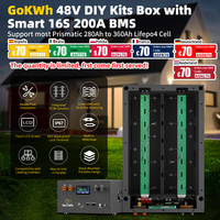 EU Stock DIY Kits 48V 280ah Lifepo4 battery 51.2V 320ah Kits Box With 2A Active Balancing 16S 200A Smart BT Inverter BMS No Tax