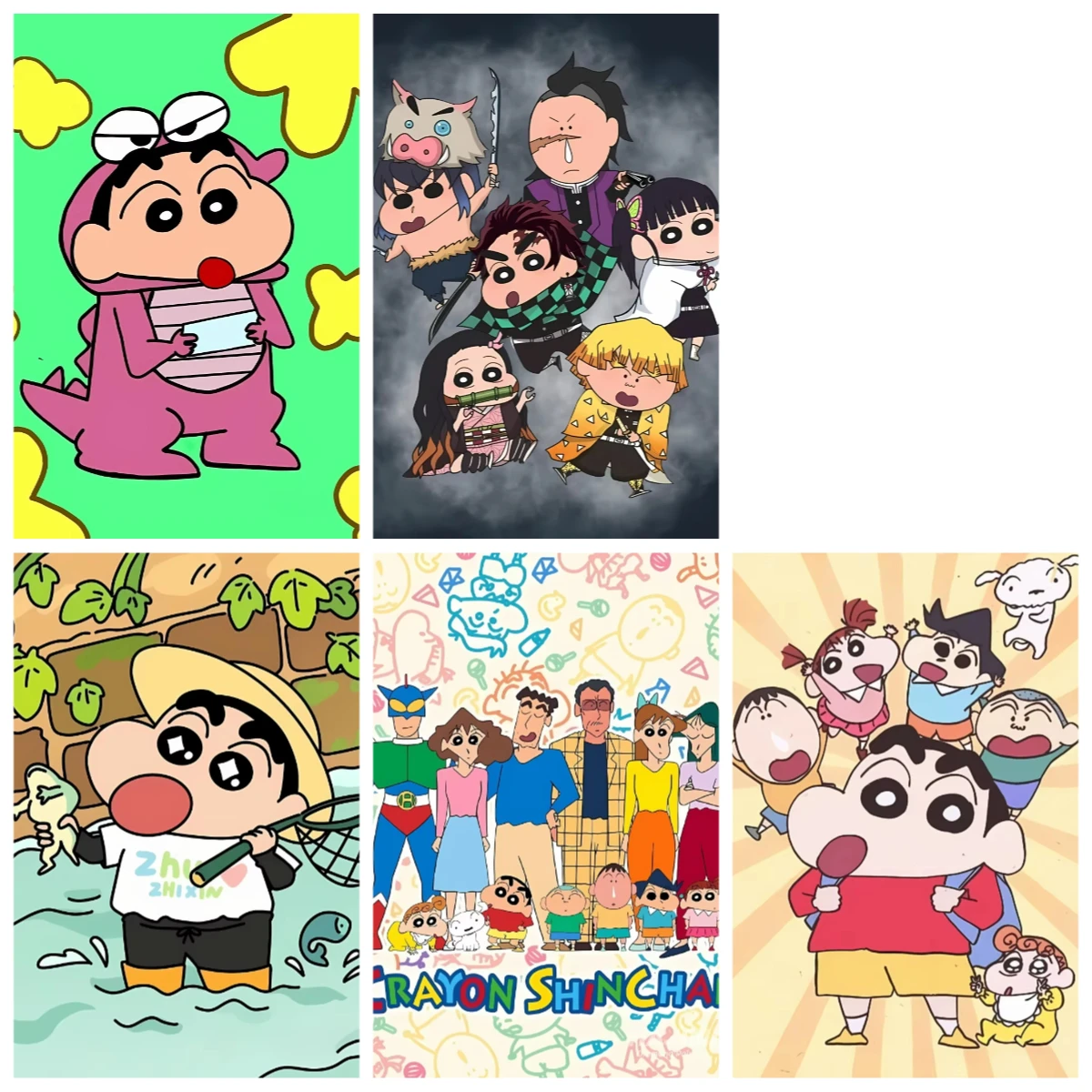 Cartoon C-Crayon S-Shin-chan Oil Painting By Numbers on Canvas Home Decor for Living Room Bedroom Handmade Gift No Frame