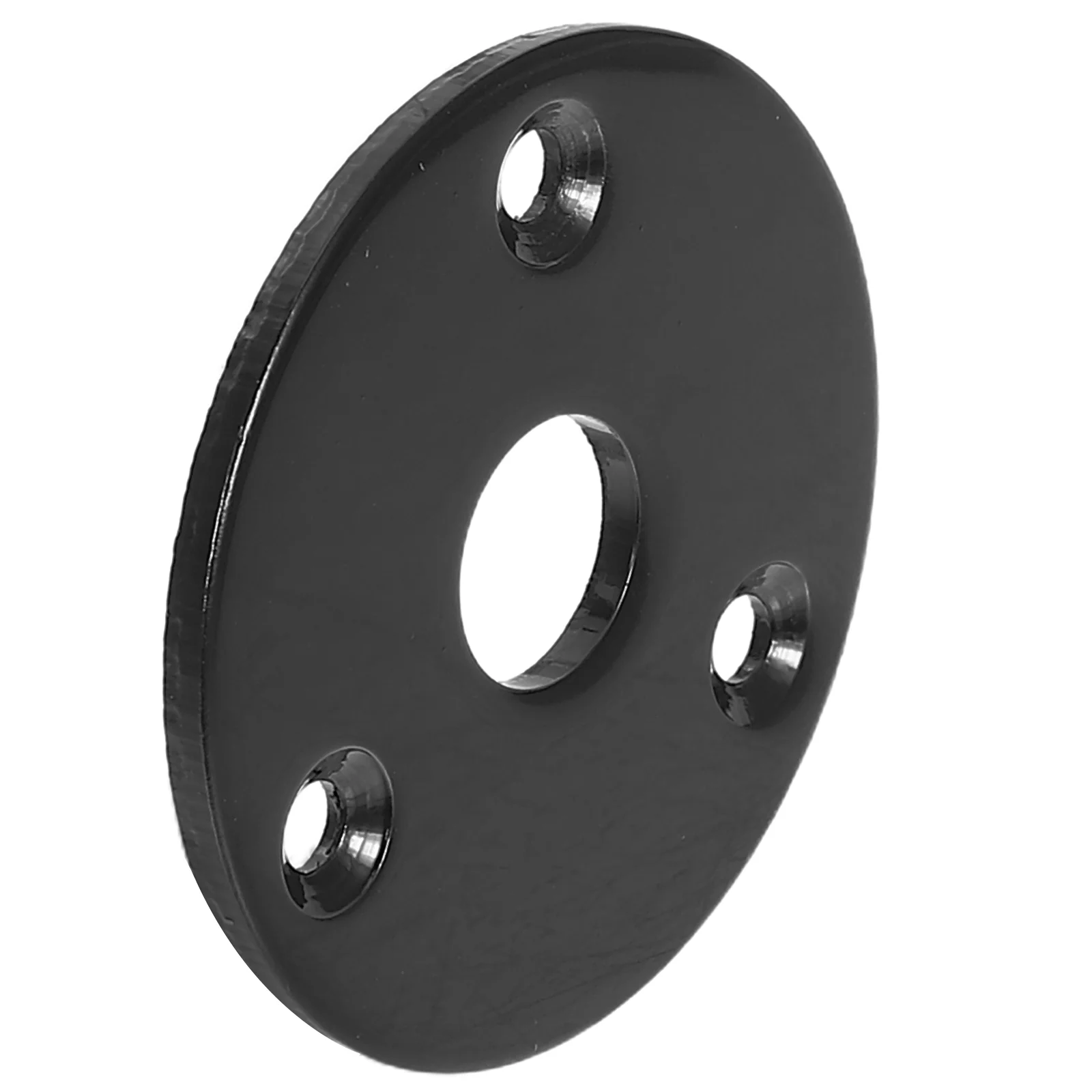 1 4 인치 기타 잭 플레이트 들여 쓰기 둥근 금속 소켓 튼튼한 철 구리 니켈 도금 쉬운 설치 나사 전기