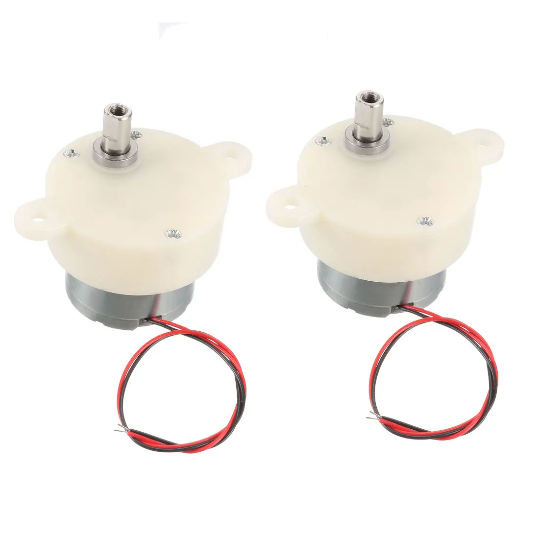 2Pcs DC 6V 5/100RPM Slow Speed Gear Reducer Reduction Motor High Torque Rotary Speed Deceleration Reducing Motor for Stage Light