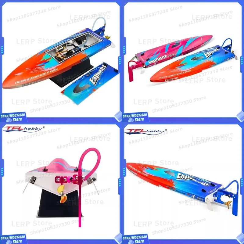 TFL 1158 Explorer Mini Speed Boat RTR with RC/Motor/ESC/Battery/Changer/Self-Righting Waterproof 60+KM/H