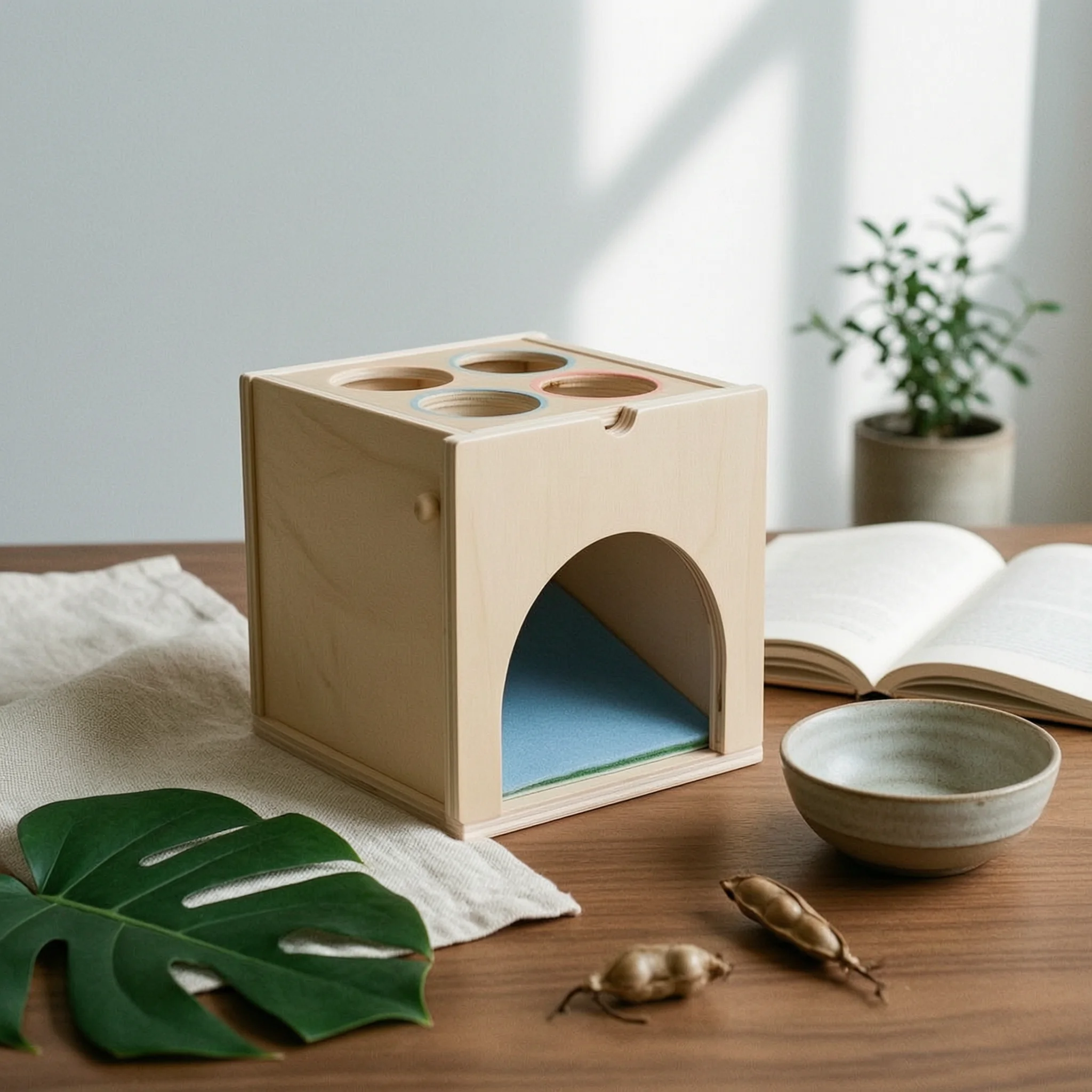 

Early Learning Activity Box Early Education Color Sorting Box Shape Sorter Cube Hand-Eye Coordination Wooden Color Sorter