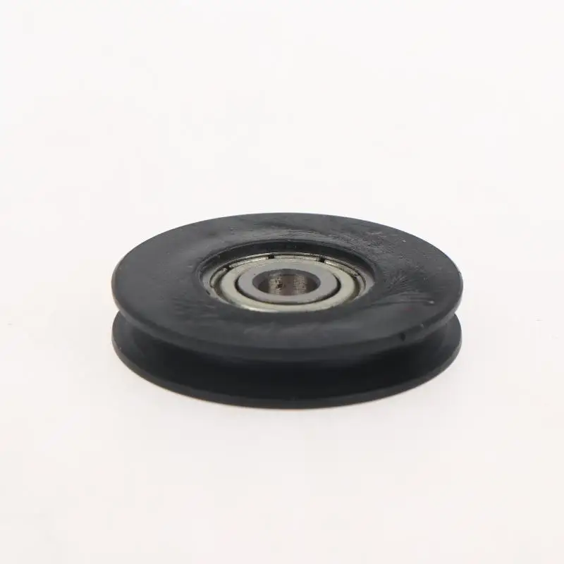 1Pcs Wear Resistant U Groove Bearing Pulley 5*30*6mm Rubber Coated Guide Roller for Interior Exterior Door Window