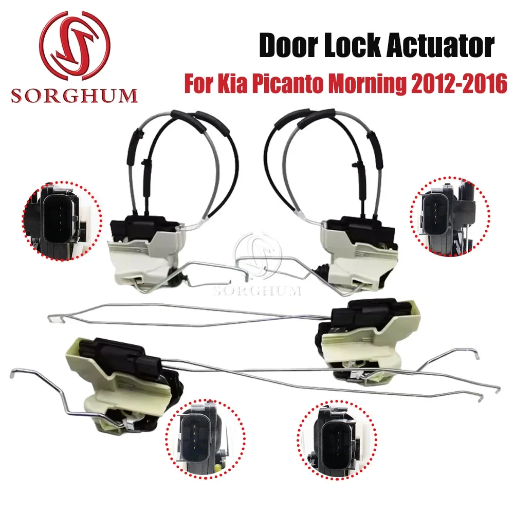 

SORGHUM 81310-1Y030 Привод защелки дверного замка автомобиля для Kia Picanto Morning 2012-2016 81320-1Y030 814101Y020 814201Y020