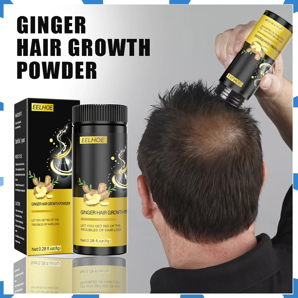 8g Ginger Hair Growth Powder Nourishes and Strengthens Anti-Breakage Promotes Metabolism Blood Circulation Thicken