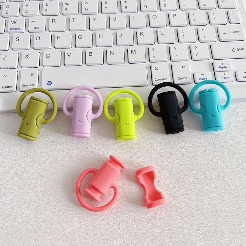 Silicone Cute Solid Camouflage Color Cable Winder USB Data Line Protector Cord Cover Storage for Android iPhone Type-C Cable