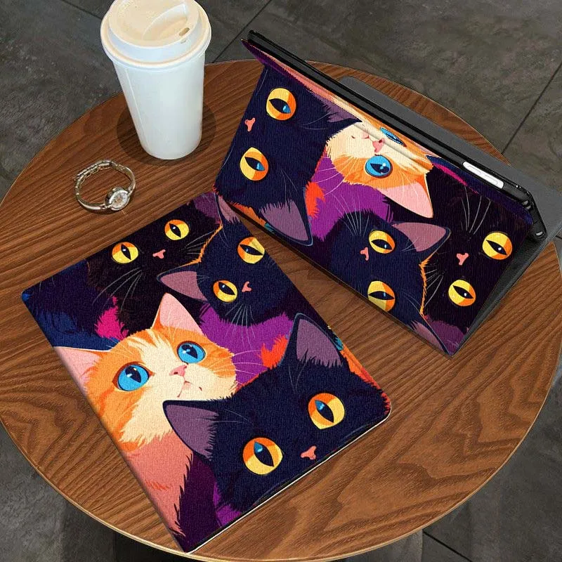 

Creative Cute Cat Pattern For Apple iPad 11th 10th 10.9 10.2 Pro 12.9 2 Air 3 13 11 7th 9.7 mini 7th 6 8.3 Tablet Case