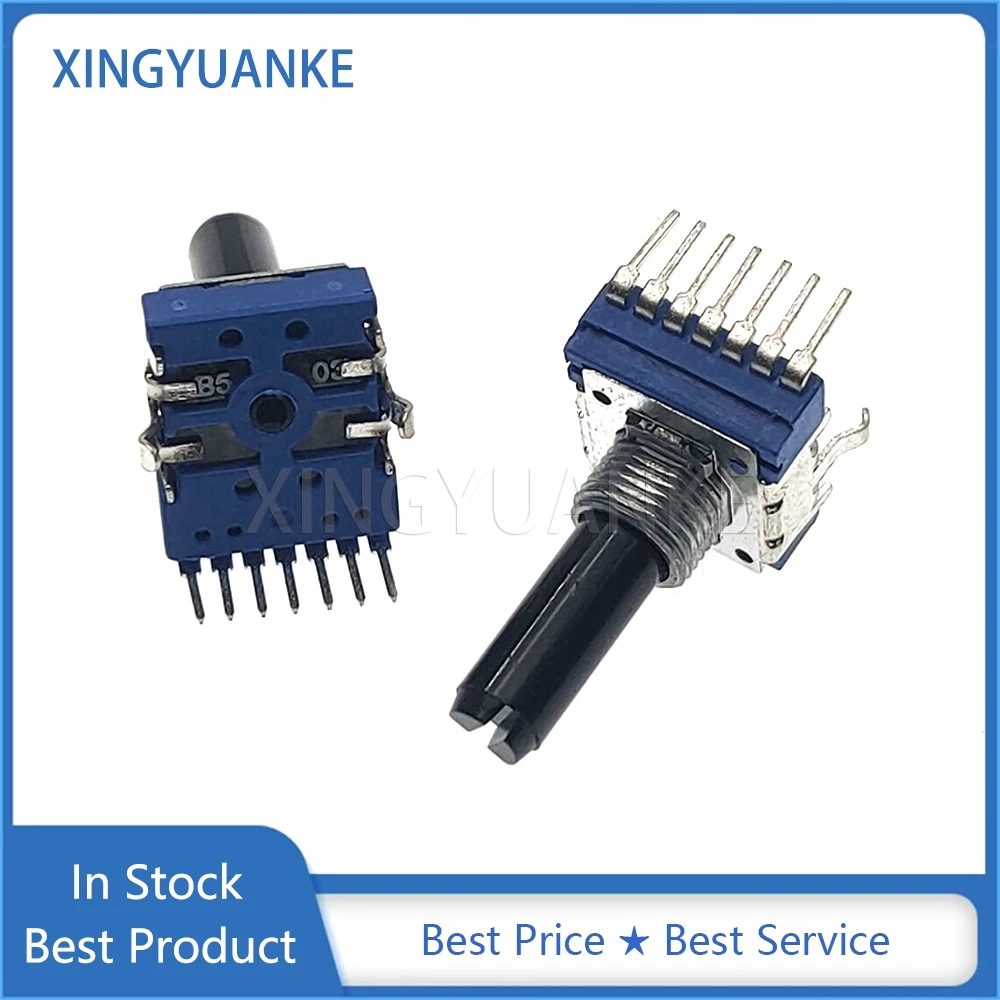 3PCS RK14 142 Type Vertical 7-Pin B50K B503 Stereo Channel Rotary Potentiometer D Shaft Length 20MM