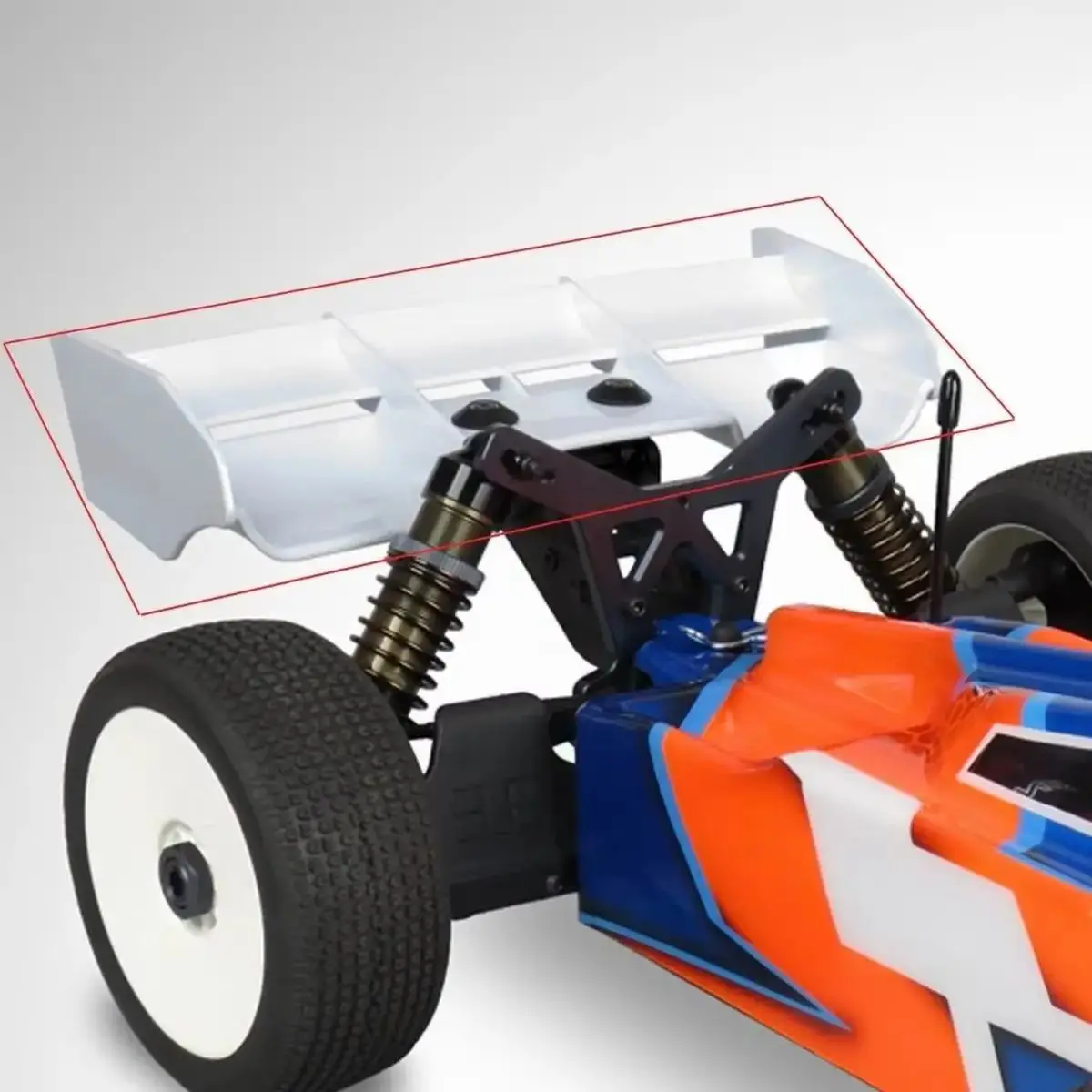 Plastic Tail Wing 213 x 95 x 51mm for 1/8 Short-Course Truck Off-road Racing Buggy RC Car Decorate Durable