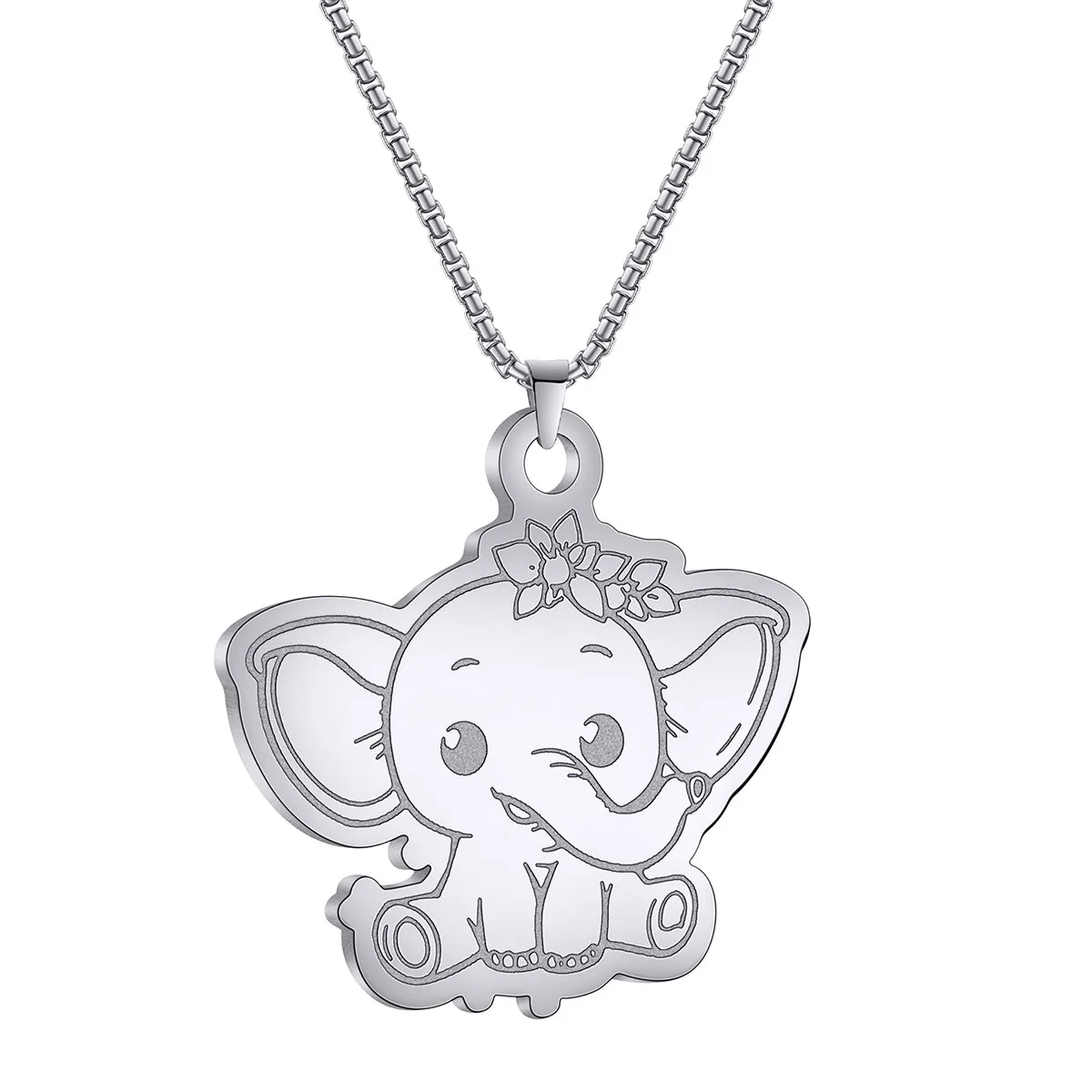 Jewelry for Ashes Elephant Shape Keepsake Memorial Pendant Locket Jewelry Gold Stainless Steel Necklac