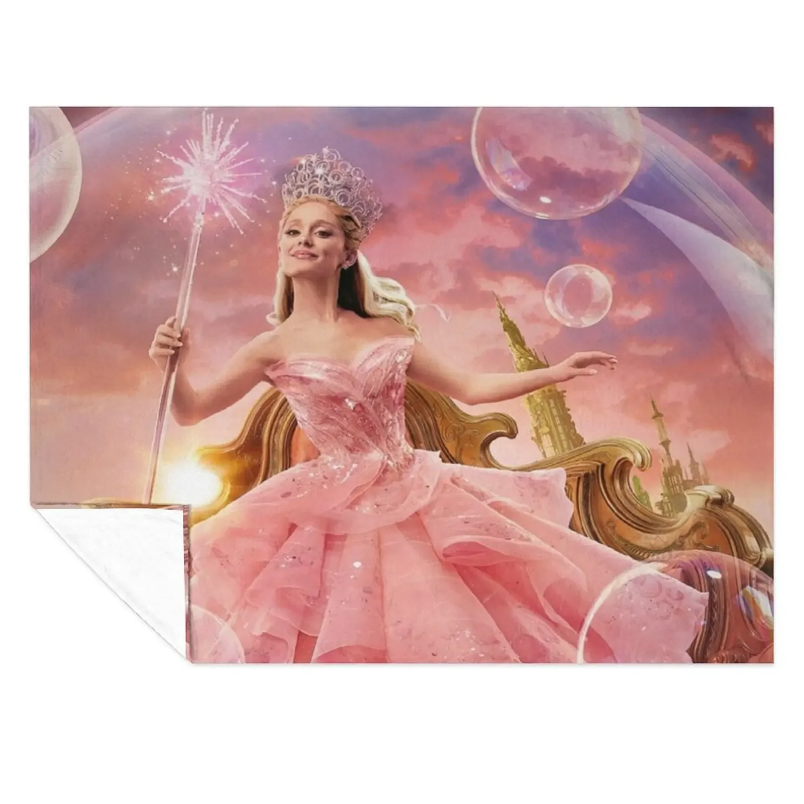 

Wicked Glinda bubble Throw Blanket Hairys christmas decoration Beautifuls For Baby Blankets