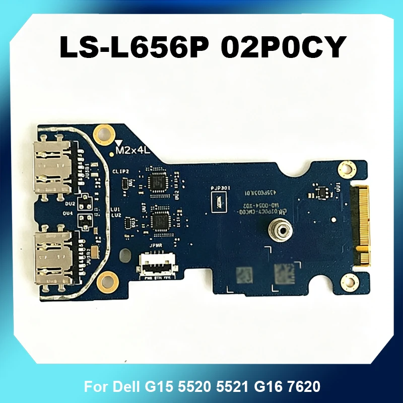 Laptop Audio Sub Board LS-L656P 02P0CY For Dell G15 5520 5521 G16 7620