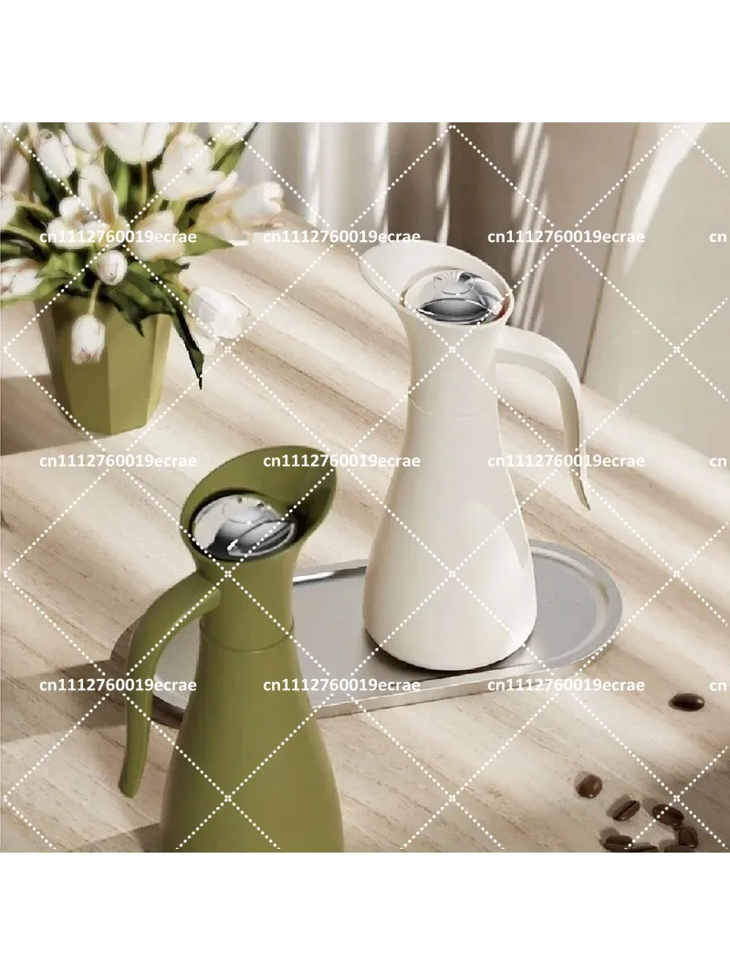 Elegant Bird Shaped 1L Double Wall Vacuum Insulated Coffee Bottle for Hot Cold Storage Tea Service Desk