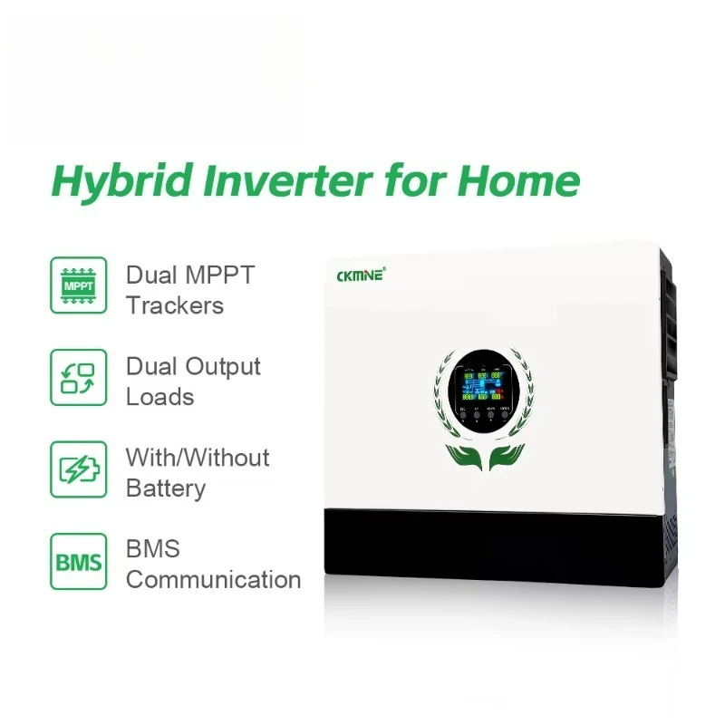 Hybrid Solar Inverter 10kW 10kva Dual MPPT&Output 550VDC 220V 230V Grid Tie Off Grid Parallel for Home High Power Load
