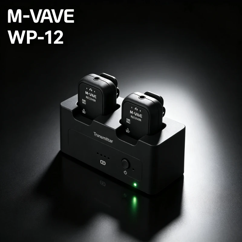 M VAVE WP 12 Wireless Ear Return Monitor System 2 4GHz 24bit 48KHz 30m 24H Battery For Guitar Live Performance Christmas Gift
