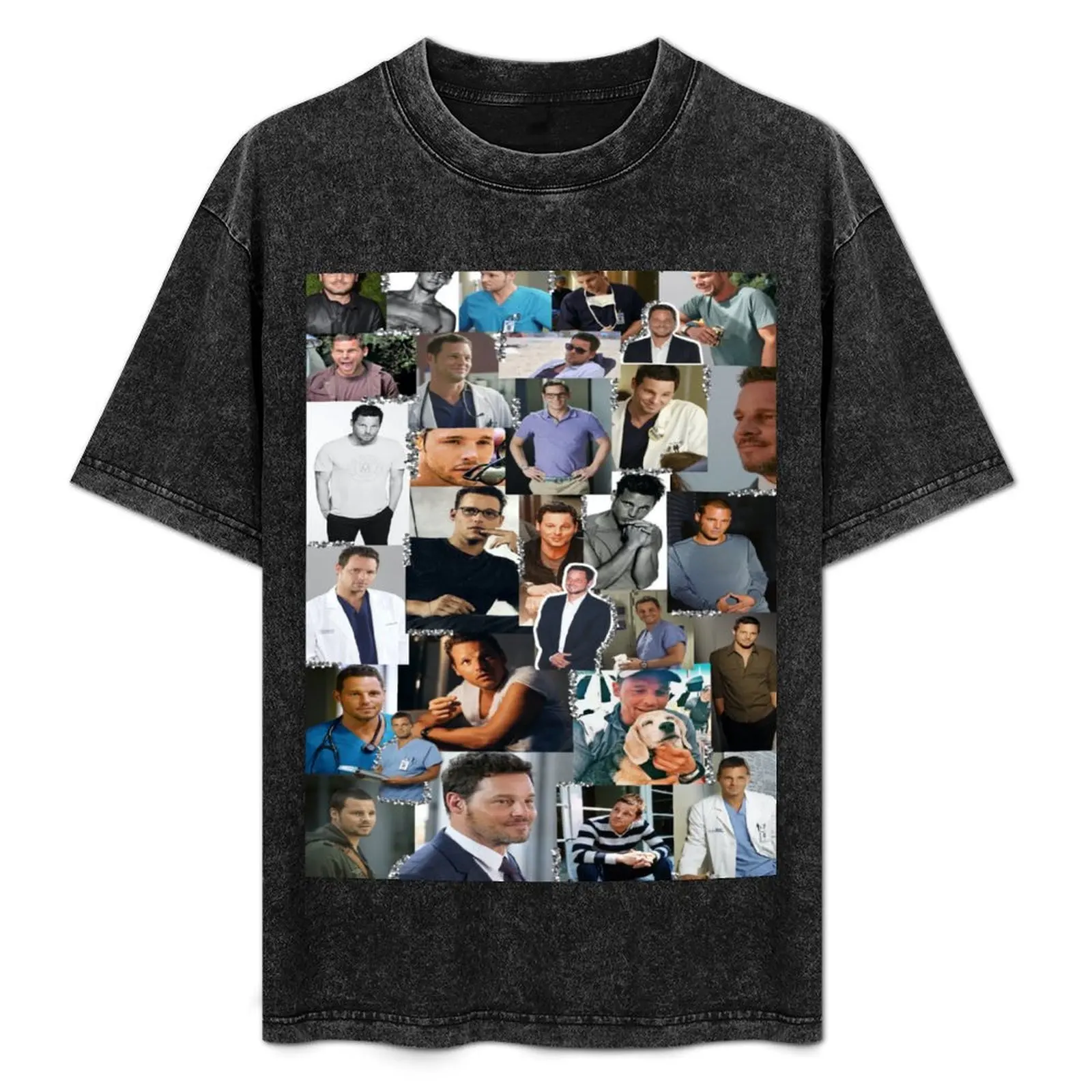 

Alex Karev Collage T-Shirt Casual Daily Wear Short Sleeve Top