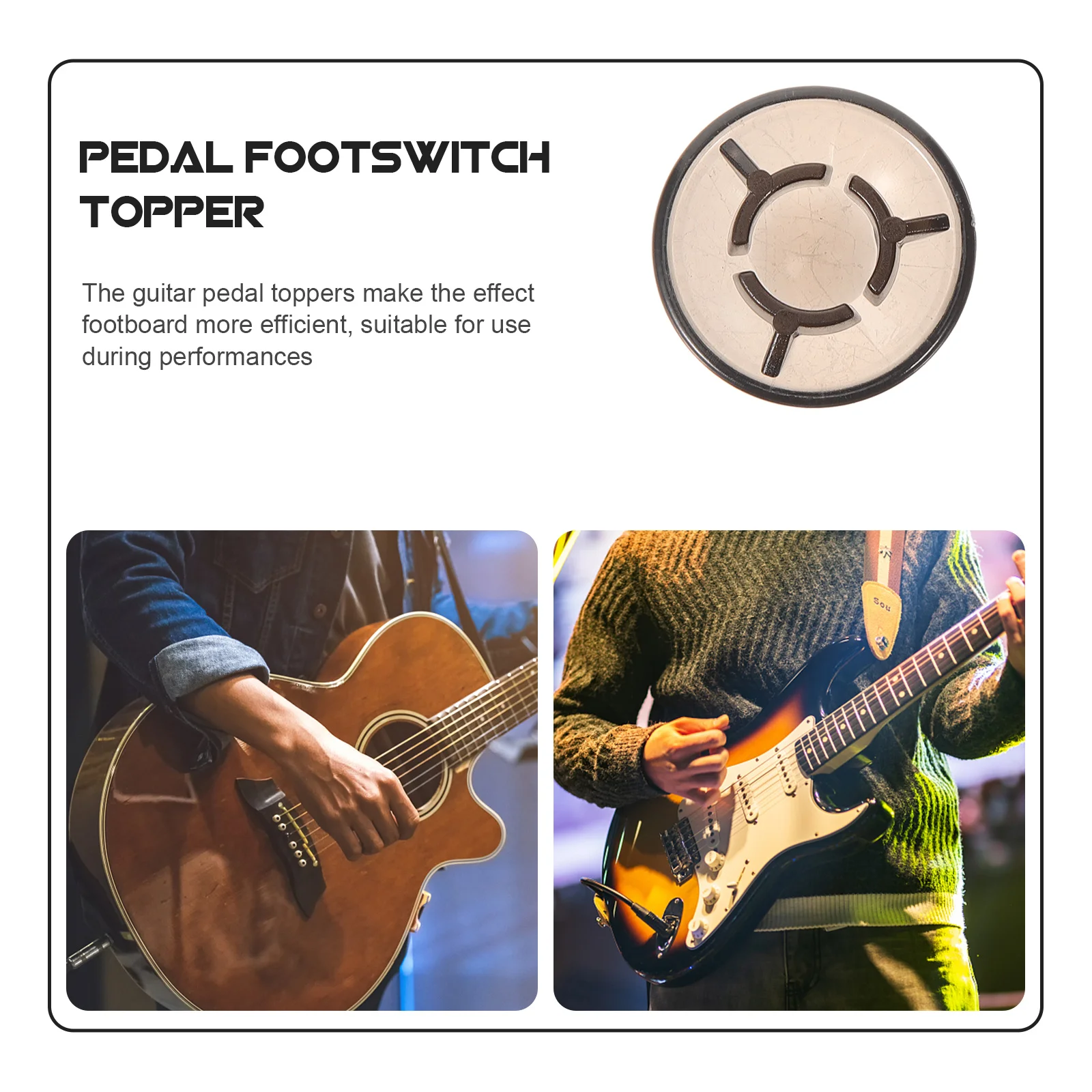 

5Pcs Guitar Pedal Protectors Sturdy Material Footswitch Toppers for Long Lasting Protection and Efficiency Guitar Effect Caps