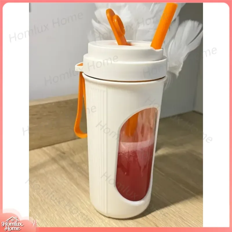 Portable Juicer Cup Wireless Blender Mini Fruit Mixer USB Rechargeable Smoothie Maker for Home Travel Office Kitchen