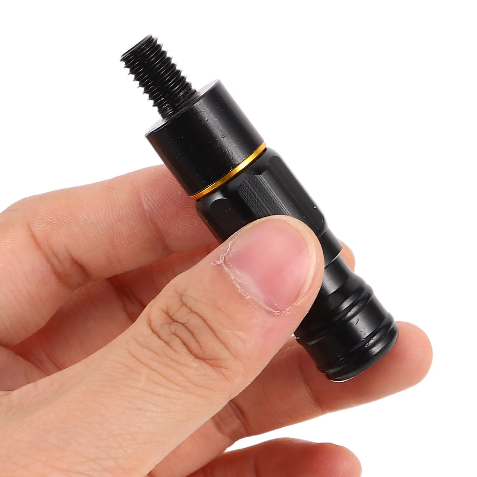 

Clip Network Connector Quick Release Black Aluminum Alloy Screw Connection for Fishing