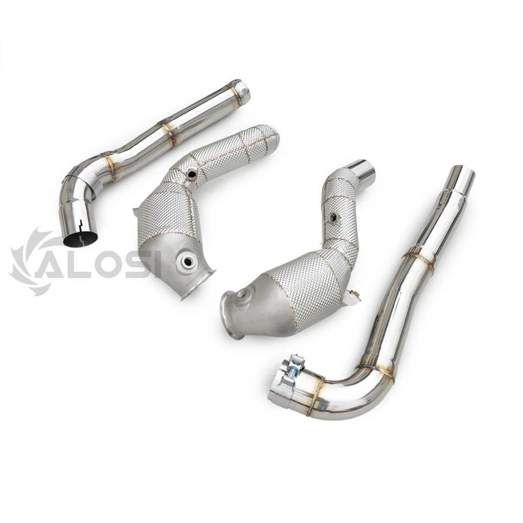 High-performance exhaust front pipe for Mercedes AMG M178 C190 GT GTC GTS GTR stainless steel exhaust pipe head joint