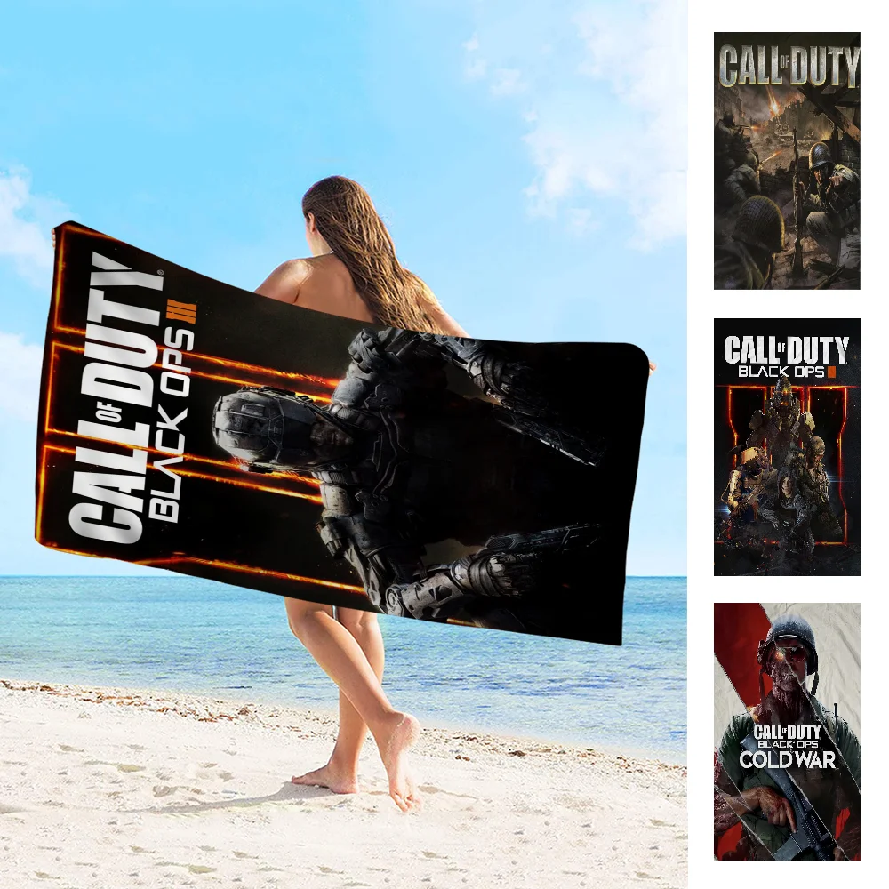 Call Of Duty Microfiber Beach Towel Absorbent Quick Dry Soft Yoga Swimming Resort Mountain Climbing Towel