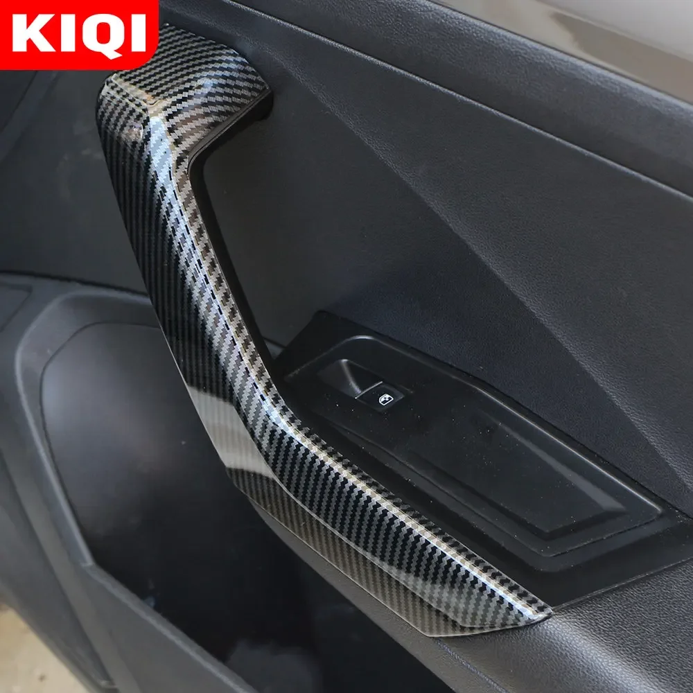 For Volkswagen VW T-ROC TROC 2018 - 2023 4Pcs/set  ABS Car Inner Door Armrest Handle Cover Trim Sticker Interior Accessories