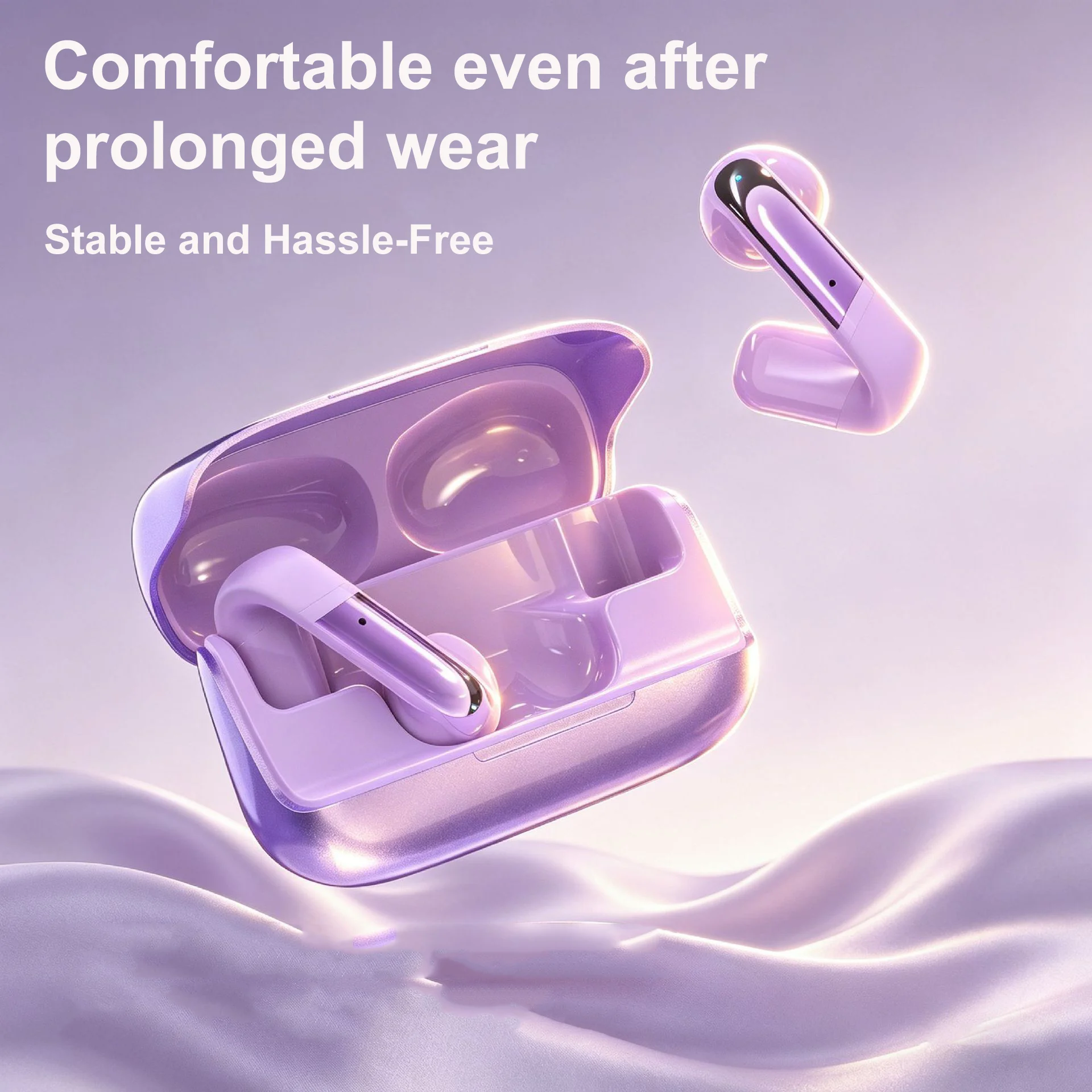 

Half In Ear Bluetooth Earphone Trendy Styles and New Designs Long Battery Life IPX4 Waterproof Innovative And Trendy Designs