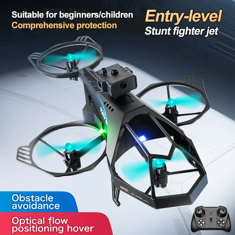 

Форма стрекозы 360° ° Радиоуправляемый дрон для предотвращения препятствий, 2,4G, светодиодное освещение, полная защита, оптический поток, Hober, квадрокоптер с дистанционным управлением